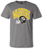 Warrior Football Short Sleeve T Shirt - Pataskala Customs YXS / No Customization / Heather Grey T-Shirt