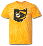 WM Ohio Short Sleeve T Shirt - Pataskala Customs YS / No Customization / Gold Tie Dye T-Shirt