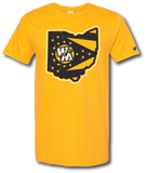 WM Ohio Short Sleeve T Shirt - Pataskala Customs YS / No Customization / Gold T-Shirt