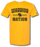 Warrior Nation Short Sleeve T Shirt - Pataskala Customs YS / No Customization / Gold T-Shirt