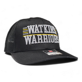 Watkins Warriors Mesh Snapback Trucker Cap - Pataskala Customs Black Hat