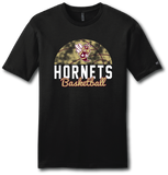 Hornets Basketball Short Sleeve T Shirt - Pataskala Customs YXS / No Customization / Black T-Shirt