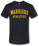 Warriors Athletics Short Sleeve T Shirt (CUSTOMIZE FOR YOUR SPORT) - Pataskala Customs YS / No Customization / Black T-Shirt