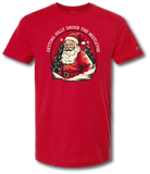 Santa Getting Jolly Under The Mistletoe Short Sleeve T-shirt - Pataskala Customs Red / YS T-Shirt