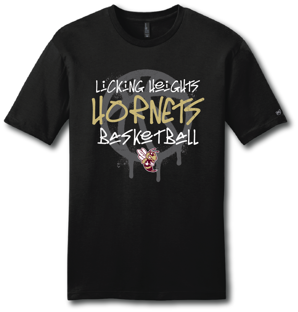 Hornets Graffiti Basketball Short Sleeve T Shirt – Pataskala Customs