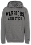 Warriors Athletics Hoodie (CUSTOMIZE FOR YOUR SPORT) - Pataskala Customs YS / Heather Grey / No Customization Hoodie
