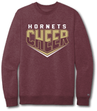 Hornet Cheer Crewneck Sweatshirt - Pataskala Customs YXS / Maroon / No Customization Hoodie
