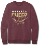 Hornet Cheer MOM (Customizable) Crewneck Sweatshirt - Pataskala Customs YXS / Maroon / No Customization Hoodie