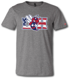 Hornets Red White and Blue Short Sleeve T Shirt - Pataskala Customs YXS / No Customization / Heather Grey T-Shirt