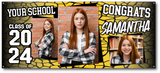 Senior Banner Template Multiple Sizes - Pataskala Customs Large - 84in x 36in / High School Senior Banner Banners