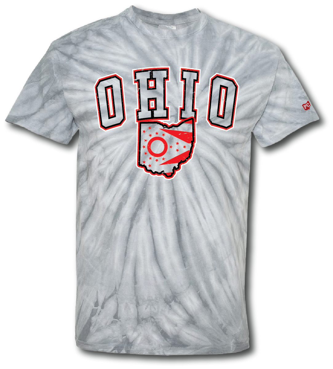 Script Ohio Tie-Dye Tee from Homage. | Tie-Dye | Vintage Apparel from Homage.