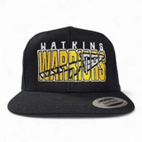 Watkins Warriors Retro Snapback Cap - Pataskala Customs Black Hat