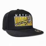 Watkins Warriors Retro Snapback Cap - Pataskala Customs Black Hat