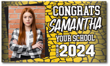 Senior Banner Template Multiple Sizes - Pataskala Customs Small - 18in x 30in / High School Senior Banner Banners