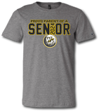 Warrior Senior Golf Parent Short Sleeve T Shirt (Customize For Your Year) - Pataskala Customs YS / No Customization / Heather Grey T-Shirt