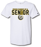 Warrior Senior Golf Parent Short Sleeve T Shirt (Customize For Your Year) - Pataskala Customs YS / No Customization / White T-Shirt