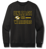 Unleash The Warriors Crewneck Sweatshirt - Pataskala Customs YS / Black / No Customization Sweatshirt