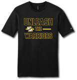 Unleash The Warriors Short Sleeve T-Shirt - Pataskala Customs YS / No Customization / Black T-Shirt