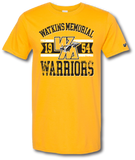 Watkins Memorial Warriors 1954 Short Sleeve T-Shirt - Pataskala Customs YS / No Customization / Gold T-Shirt