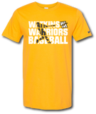 Watkins Warriors Baseball Short Sleeve T-Shirt - Pataskala Customs YS / No Customization / Gold T-Shirt