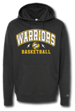 Warriors Basketball Hoodie - Pataskala Customs YS / Black / No Customization Hoodie