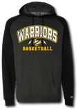 Warriors Basketball Hoodie - Pataskala Customs YS / Black/Charcoal Grey / No Customization Hoodie