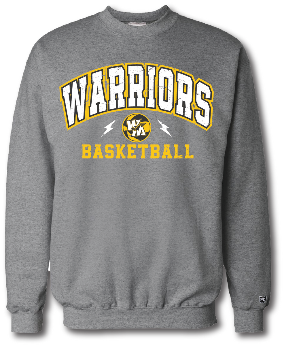Warriors Basketball Crewneck Sweatshirt Pataskala Customs