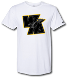 WM Blackout With Gold Outline Short Sleeve T Shirt - Pataskala Customs YS / No Customization / White T-Shirt