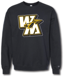 WM Block Crewneck Sweatshirt - Pataskala Customs YS / Black / No Customization Hoodie