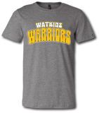 Watkins Warriors Vibes Short Sleeve T Shirt - Pataskala Customs YS / No Customization / Heather Grey T-Shirt