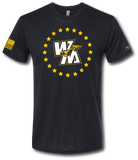 Warrior Nation Short Sleeve T Shirt - Pataskala Customs YXS / No Customization / Black T-Shirt