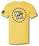 Warrior Nation Short Sleeve T Shirt - Pataskala Customs YXS / No Customization / Gold T-Shirt
