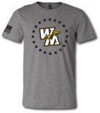 Warrior Nation Short Sleeve T Shirt - Pataskala Customs YXS / No Customization / Heather Grey T-Shirt