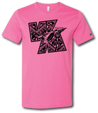 WM Tribal Pattern Short Sleeve T Shirt - Pataskala Customs YS / No Customization / Pink T-Shirt