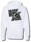 WM Tribal Pattern Hoodie - Pataskala Customs YS / White / No Customization Hoodie