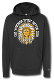 Warrior Spirit Never Dies Hoodie - Pataskala Customs YS / Black / No Customization Hoodie