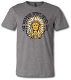 Warrior Spirit Never Dies Short Sleeve T Shirt - Pataskala Customs YS / No Customization / Heather Grey T-Shirt