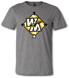 Warriors Baseball Diamond Short Sleeve T Shirt - Pataskala Customs YS / No Customization / Heather Grey T-Shirt