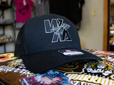 Watkins Warriors All Black Blackout Mesh Snapback Trucker Cap - Pataskala Customs Default Title Hat