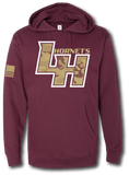 Licking Heights Camo Hoodie - Pataskala Customs YXS / Maroon / No Customization Hoodie