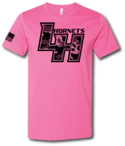 Licking Heights Hornets Camo Short Sleeve T Shirt - Pataskala Customs YXS / No Customization / Pink T-Shirt