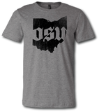 OSU Gothic Short Sleeve T Shirt - Pataskala Customs YXS / Heather Grey T-Shirt