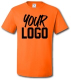 Customize For Your Crew Short Sleeve T Shirt Short Sleeve T Shirt - Pataskala Customs S Full Front Print / No Add On / Safety Orange T-Shirt