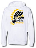 Watkins Warriors Headdress Hoodie - Pataskala Customs YXS / White / No Customization T-Shirts