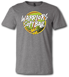 Warrior Softball Short Sleeve T Shirt - Pataskala Customs YXS / No Customization / Heather Grey T-Shirt