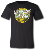 Warrior Softball Short Sleeve T Shirt - Pataskala Customs YXS / No Customization / Black T-Shirt