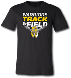 Warrior Track & Field Short Sleeve T Shirt - Pataskala Customs YXS / No Customization / Black T-Shirt