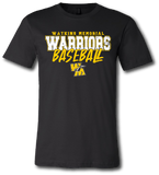 Warrior Baseball Short Sleeve T Shirt - Pataskala Customs YXS / No Customization / Black T-Shirt