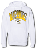 Warriors Retro Hoodie - Pataskala Customs YXS / White / No Customization T-Shirts