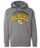 Warriors Retro Hoodie - Pataskala Customs YXS / Heather Grey / No Customization T-Shirts